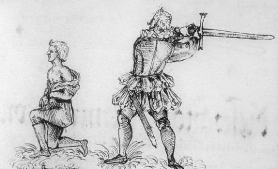 Medieval execution by Sword.